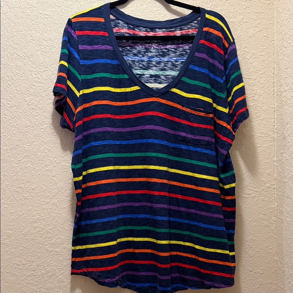 Great Condition, Torrid Pride Slub Jersey Pocket Tee, Size 2